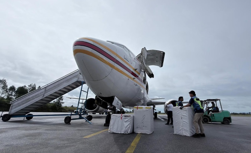 Bantuan logistik tiba di Tapanuli (Foto/BNPB)