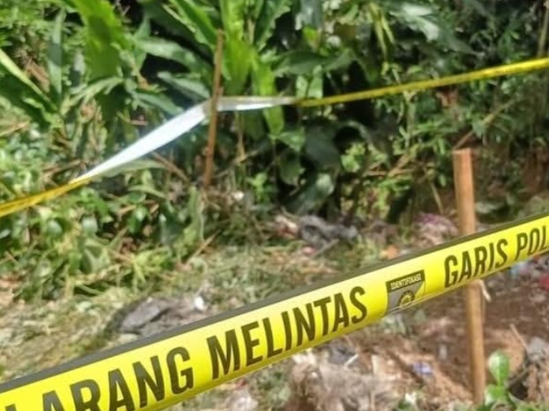 Jembatan Cilalay Tenjo, Lokasi TKP Jasad Alvaro Ditemukan. (Beritanasional/Bachtiar)