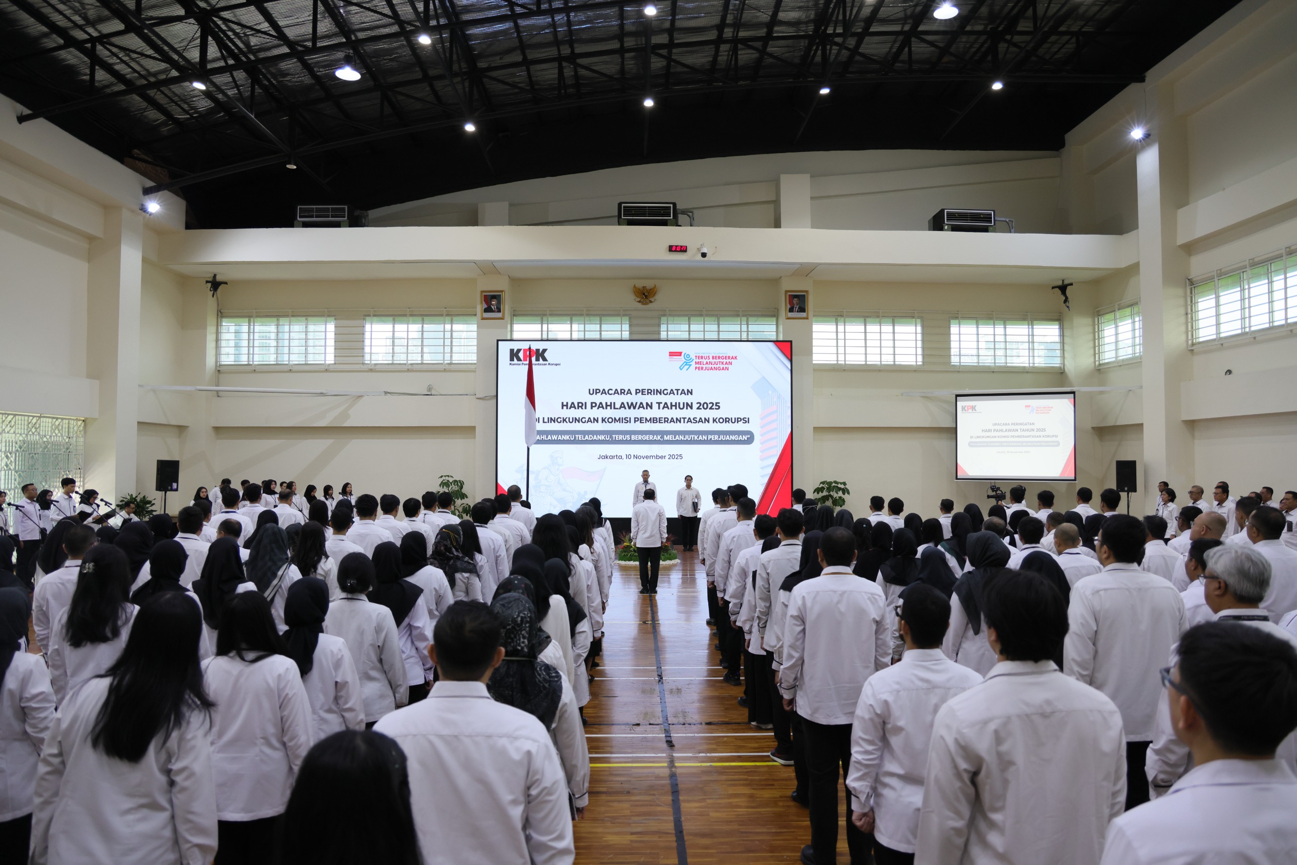 KPK menggelar upacara peringatan Hari Pahlawan 2025. (Foto/Dok KPK)