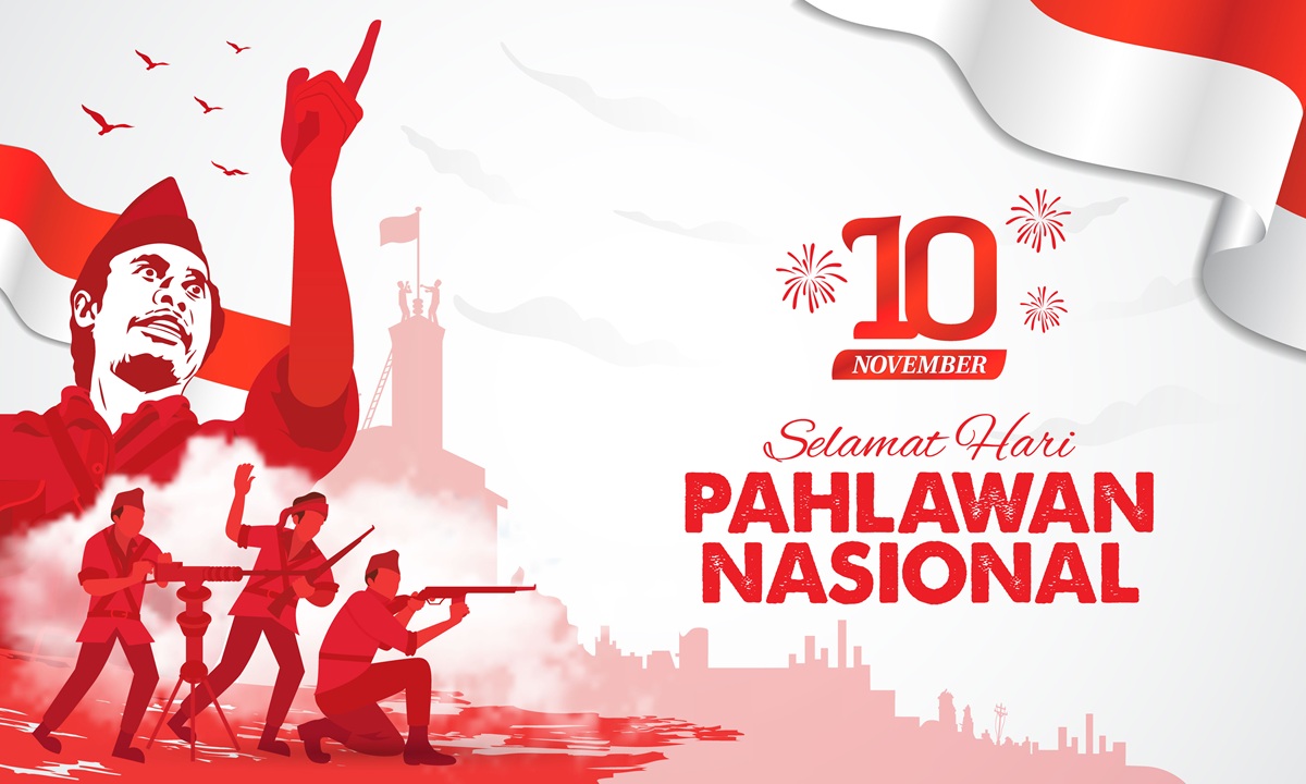 Ilustrasi Hari Pahlawan Nasional. (Foto/freepik)