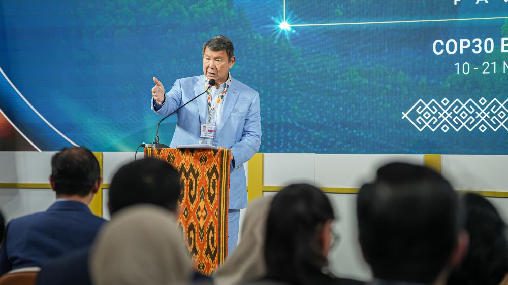 Utusan Khusus Presiden RI Bidang Iklim dan Energi Hashim S. Djojohadikusumo di COP30 Belem, Brasil. (Foto/Istimewa)