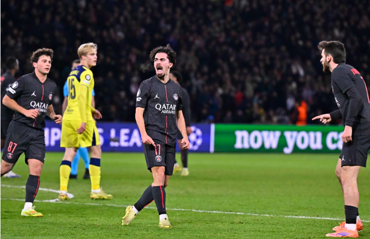 Penggawa PSG berselebrasi merayakan gol ke gawang Tottenham Hotspur. (Foto/Dok PSG)
