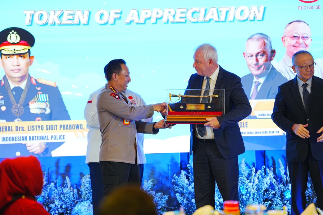 Kapolri Perkenalkan Desk Ketenagakerjaan kepada ITUC untuk Perlindungan Buruh. (Foto/Humas Polri)
