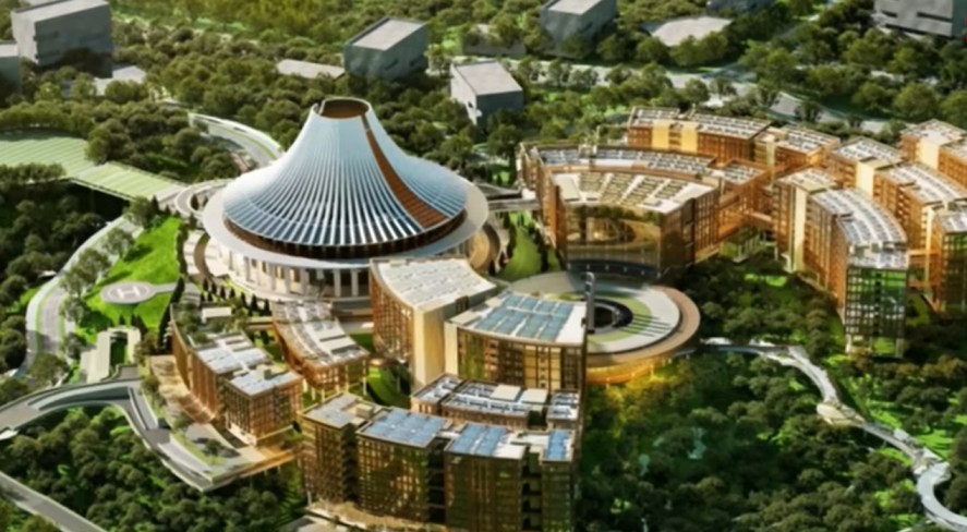 Kawasan Legislatif di IKN Mulai Dibangun dengan Anggaran Rp8,5 T Kawasan legislatif di IKN mulai dibangun dengan anggaran Rp8,5 T (Desain kawasan legislatif). (Foto/Williams Dennis)