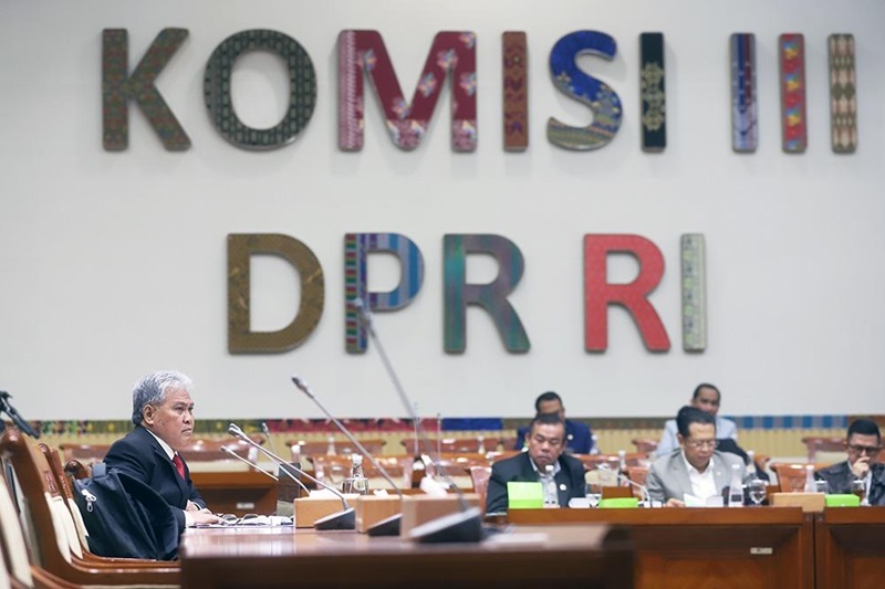 Ilustrasi rapat komisi III DPR (Beritanasional/Elvis)