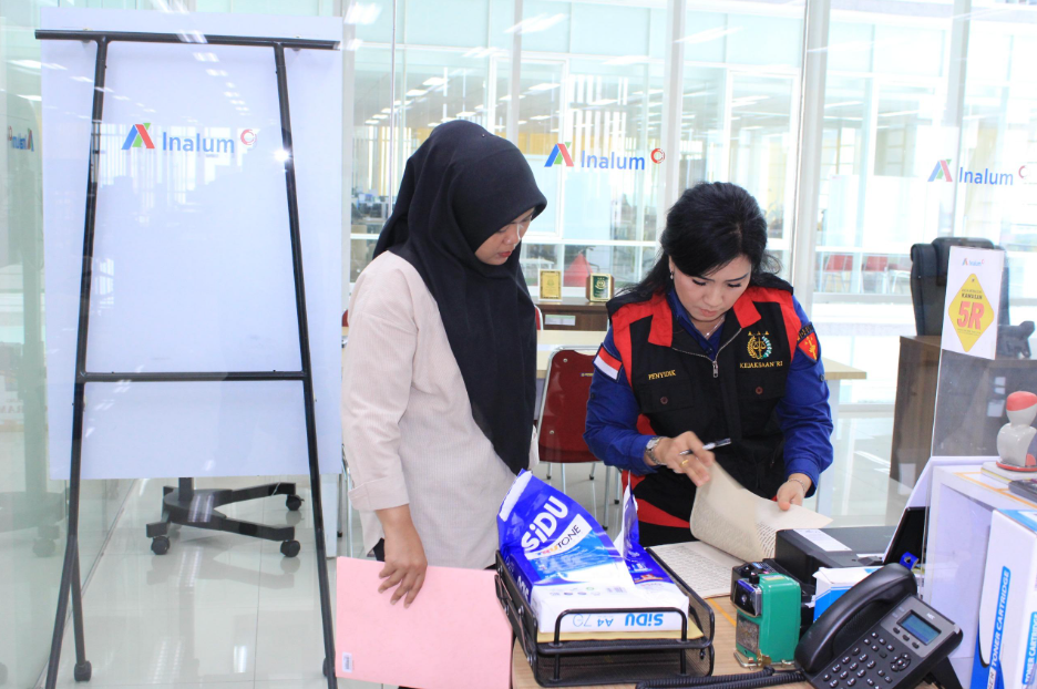 Kejati Sumut geledah kantor PT Inalum. (Foto/Ist)