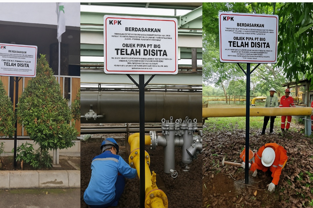 KPK Sita Gedung dan Pipa Gas Dugaan Korupsi Jual Beli Gas PGN–IAE KPK sita gedung dan pipa PGN. (BeritaNasional/Panji)