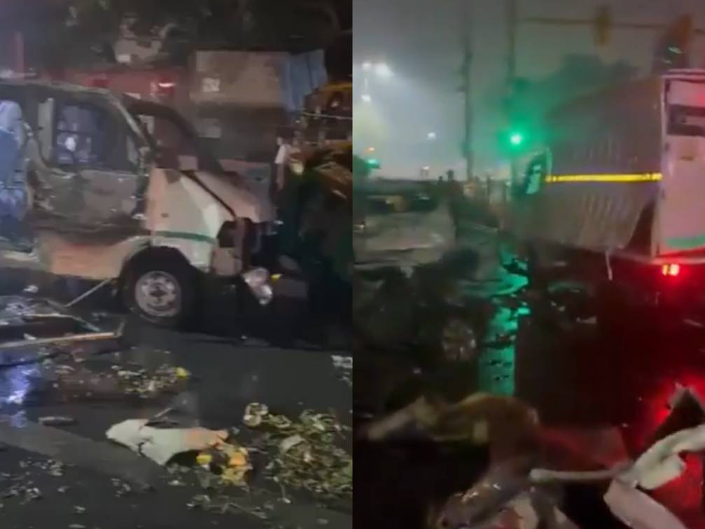 Ledakan bom mobil dekat stasiun Red Fort New Delhi, 8 orang tewas. (Foto/X Radio Genoa)