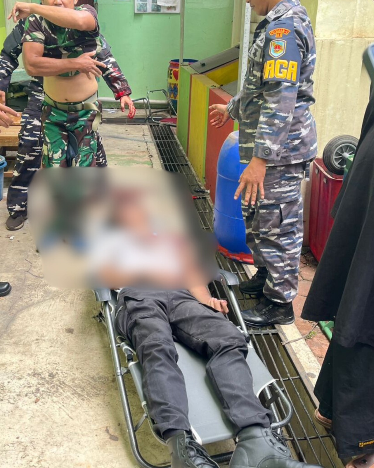 Korban ledakan di lingkungan SMAN 72 Kelapa Gading. (Foto/Humas Polri)