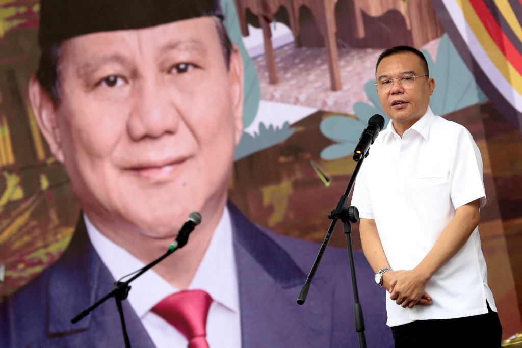 Ketua Harian DPP Partai Gerindra Sufmi Dasco Ahmad saat menghadiri sebuah kegiatan. (BeritaNasional/Elvis Sendouw)