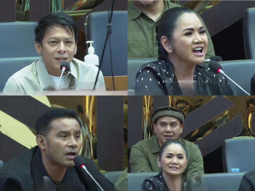 Momen langka, Ariel hingga Fadly Padi nyanyi saat bahas RUU Hak Cipta di DPR. (Foto/YouTube DPR RI)