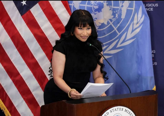 Nicki Minaj bicara tentang gangguan kebebasan beragama di Nigeria. (Foto/Instagram Amanda Chisom)
