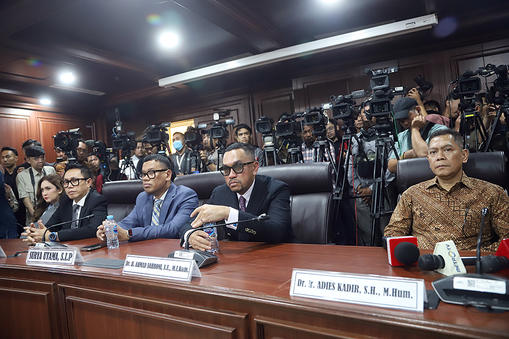 Sidang MKD membacakan putusan terkait kasus dugaan pelanggaran kode etik anggota DPR. (BeritaNasional/Elvis Sendouw)