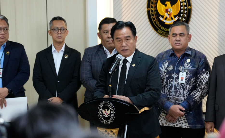 Menko Kumham Impas Yusril Ihza Mahendra. (BeritaNasional/Panji Septo)