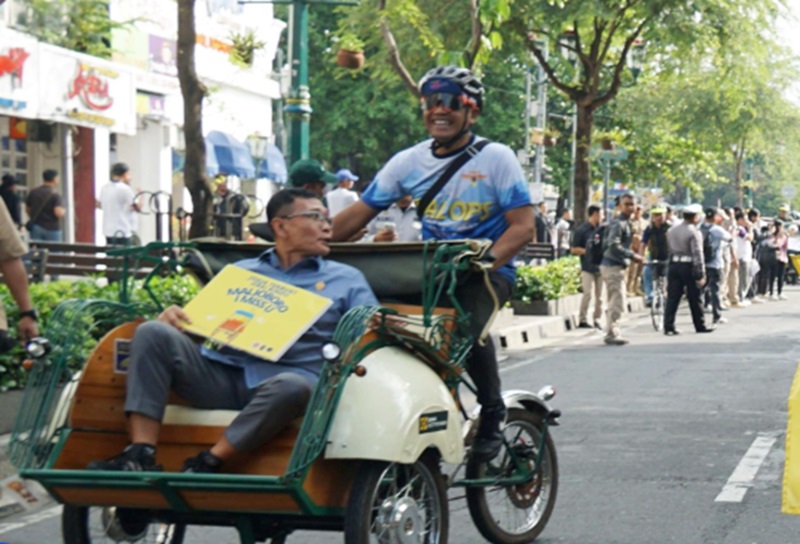 Becak listrik di Yogyakarta (Foto/Pemkot Yogyakarta)