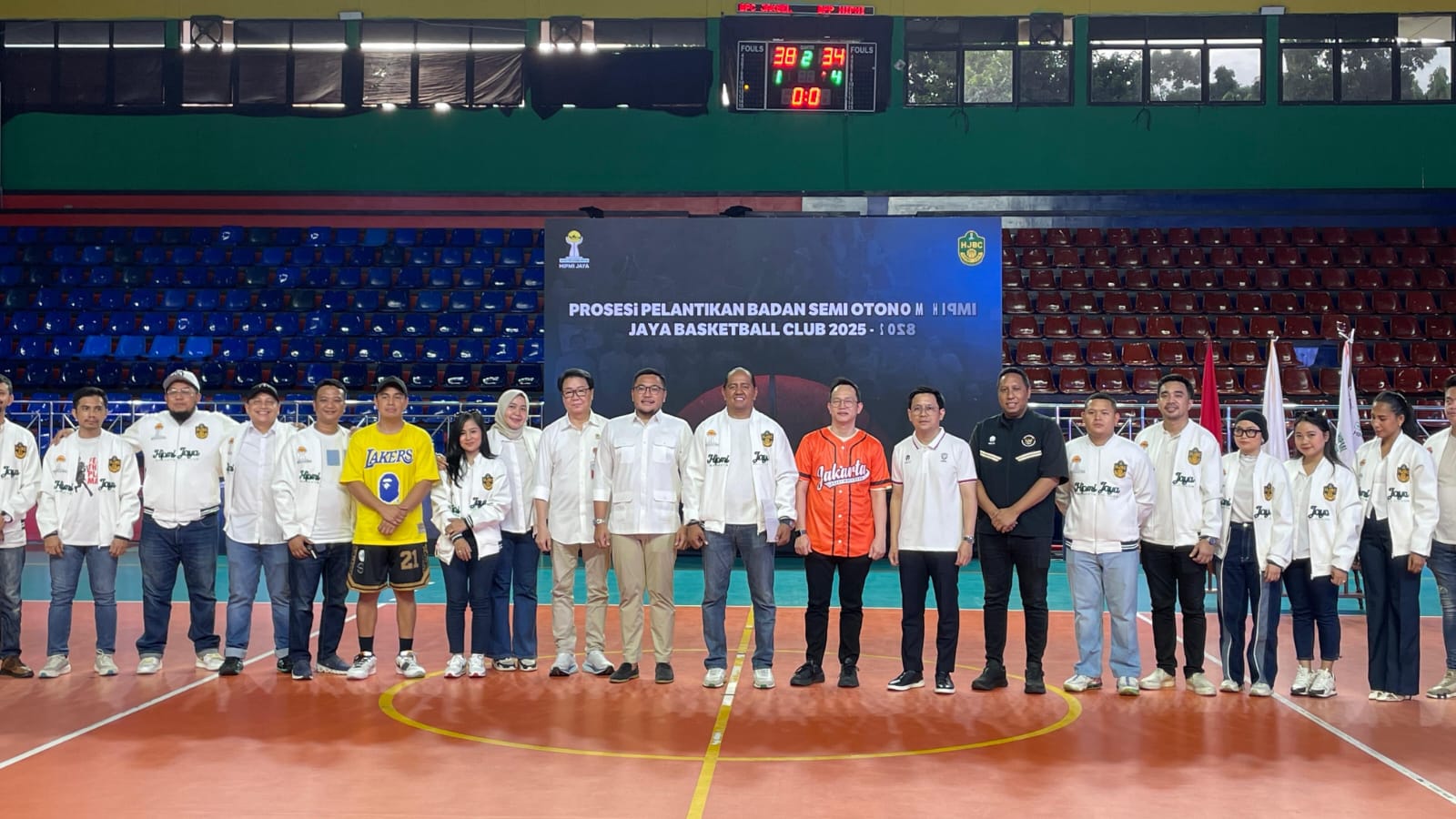 Pengurus Hipmi Jaya Basketball Club Periode 2025–2028 Resmi Dilantik. (Foto/istimewa)