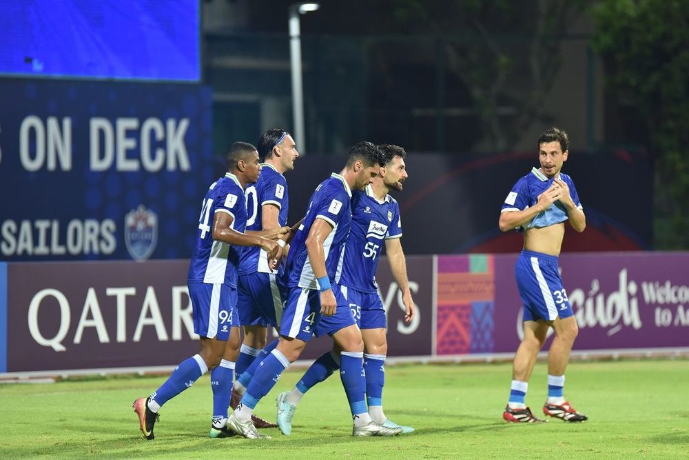 Penggawa Persib Banndung usai mencetak gol ke gawang Lion City Sailors. (Foto/Dok Persib)