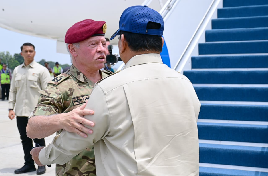 Momen Presiden Prabowo Subianto antar kepulangan Raja Kerajaan Yordania Hasyimiyah, Raja Abdullah II ibn Al Hussein. (Foto/Laily Rachev - Biro Pers Sekretariat Presiden)