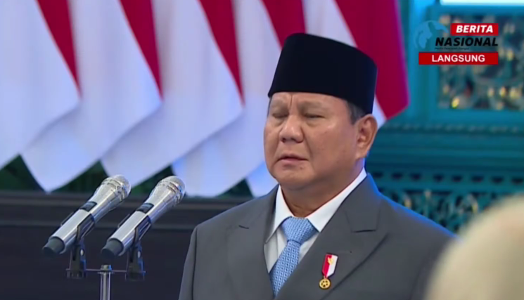 Presiden Prabowo Subianto. (Foto/YouTube Berita Nasional TV)