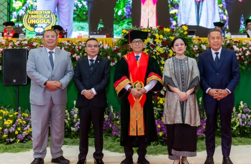 Pengukuhan Wakil Ketua DPR Adies Kadir jadi Profesor Kehormatan Bidang Hukum di Universitas Islam Sultan Agung (Beritanasional/Panji)