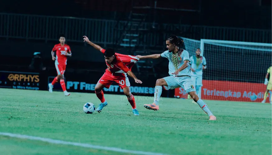 Pemain sayap Timnas Indonesia U-22, Rahmat Arjuna. (Foto/
