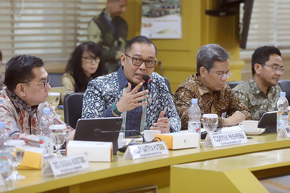 Raker Komite IV bersama Wamen Investasi dan Hilirisasi/Wakil Kepala Badan Koordinasi Penanaman Modal (BKPM). (BeritaNasional/Elvis Sendouw)