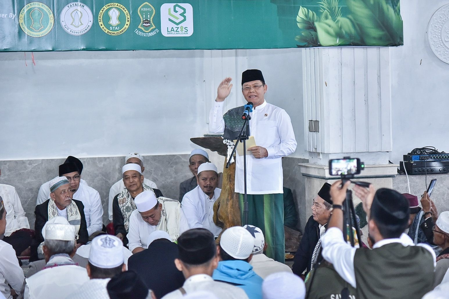 Ribuan Jamaah Az-Zawiyah Doakan Mardiono. (Foto/istimewa)
