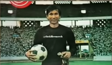 Legenda kiper Timnas Indonesia Ronny Pasla saat masih bermain di Timnas. (Foto/Istimewa)
