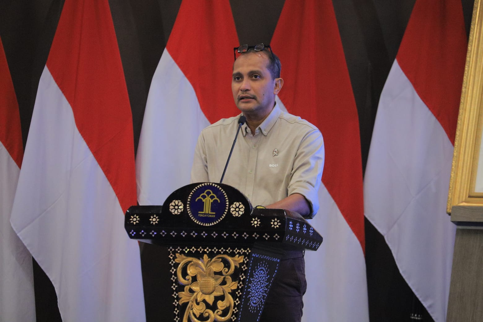 Wakil Menteri Hukum Edward O.S Hiariej. (Foto/Istimewa)