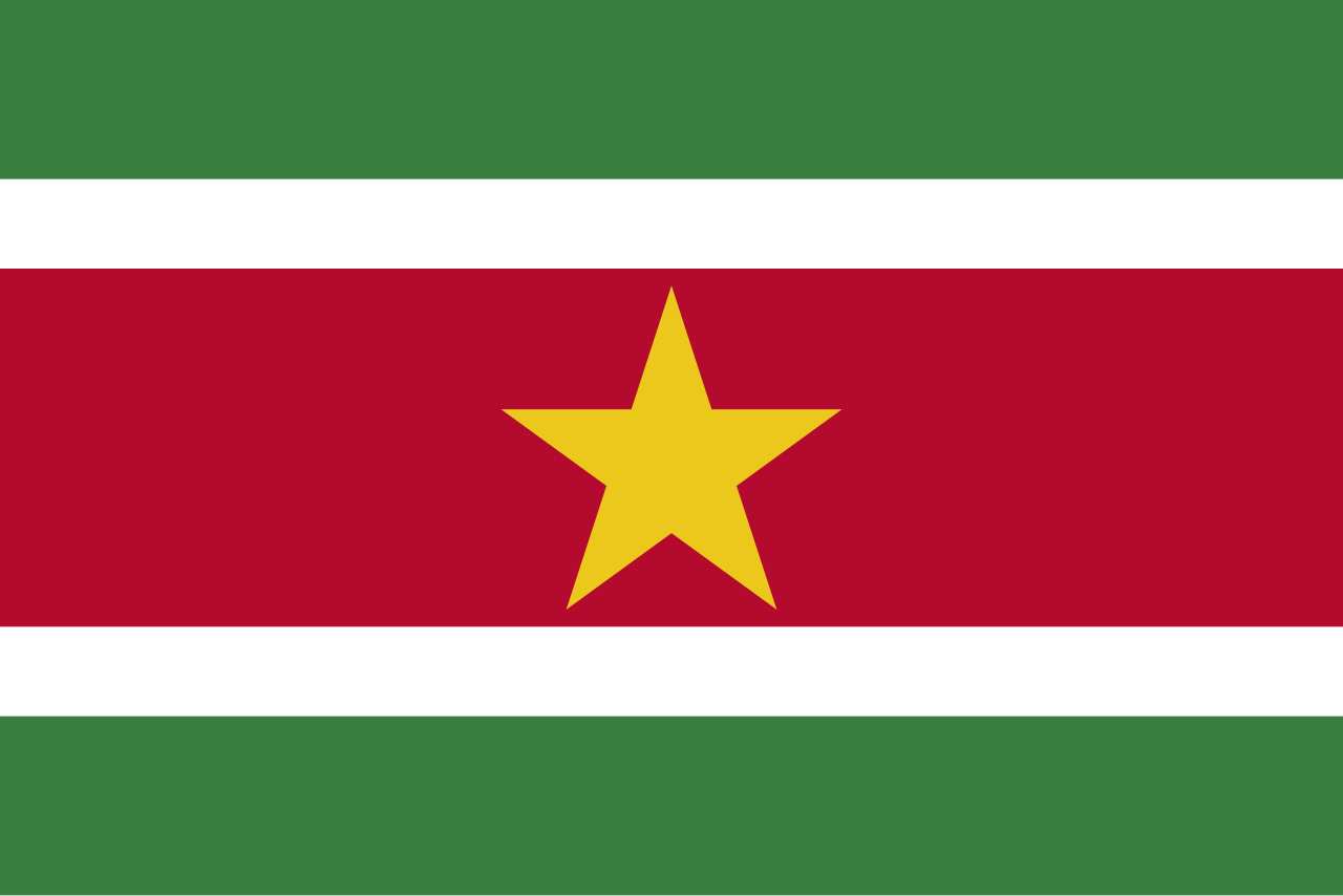 Bendera Suriname. (Foto/wikipedia)