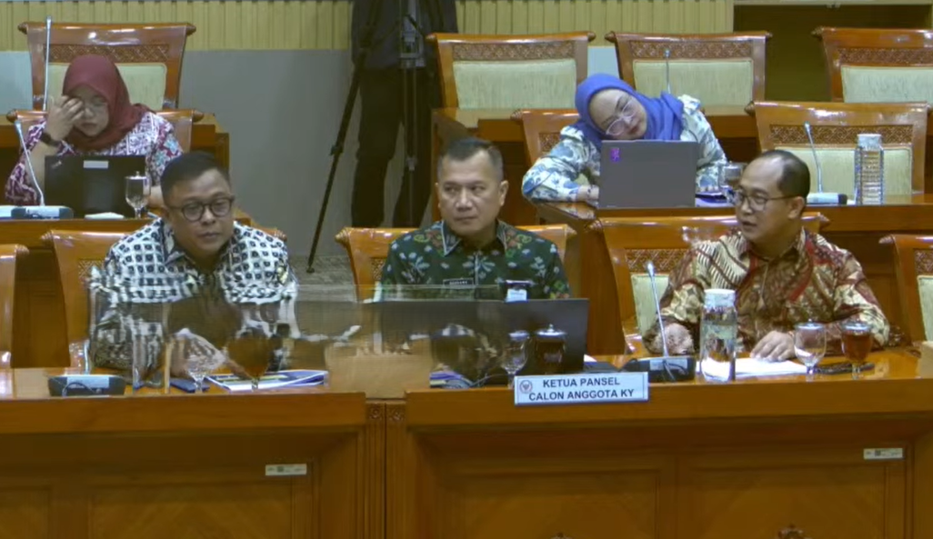 Serahkan 7 calon anggota KY ke DPR, pansel pastikan seleksi objektif dan akuntabel. (Foto/YouTube Komisi III DPR)