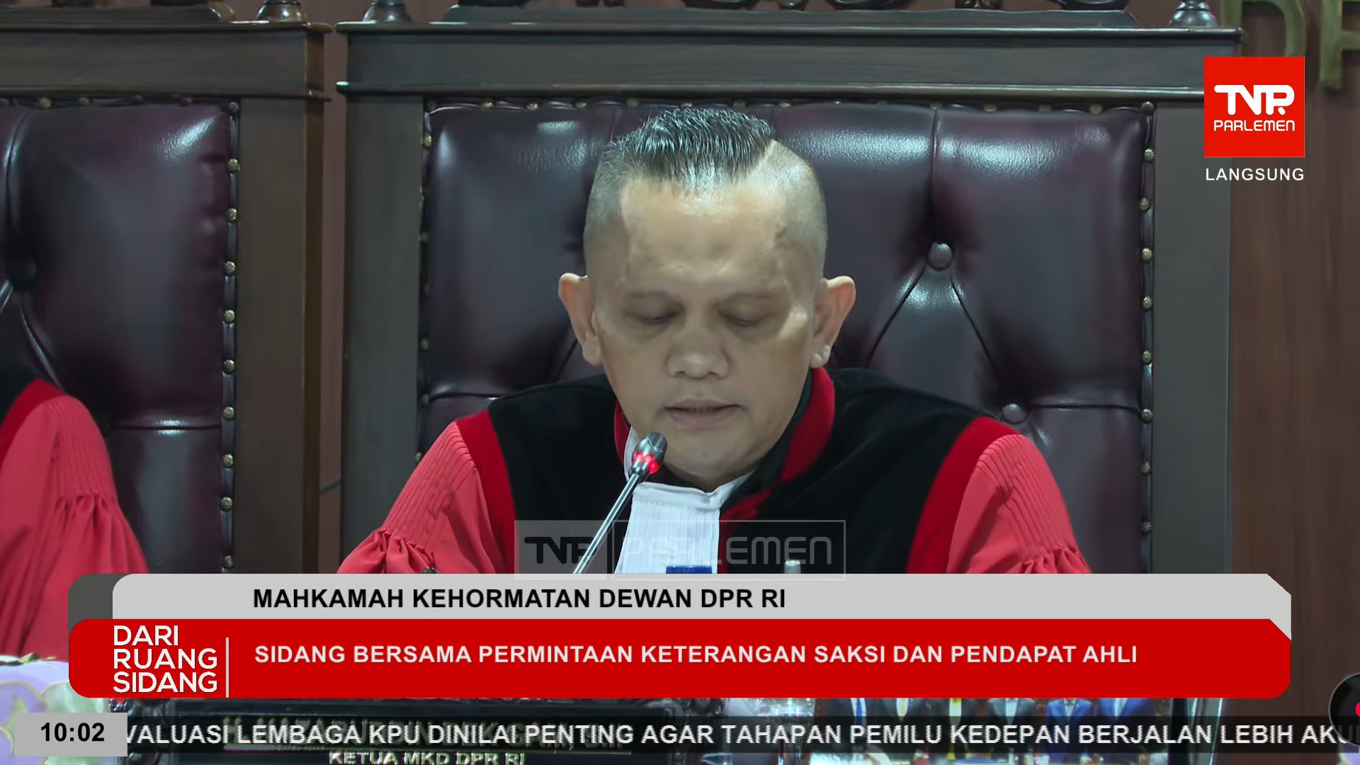 MKD RI buka sidang pemeriksaan pendahuluan 5 anggota DPR. (BeritaNasional/Panji)