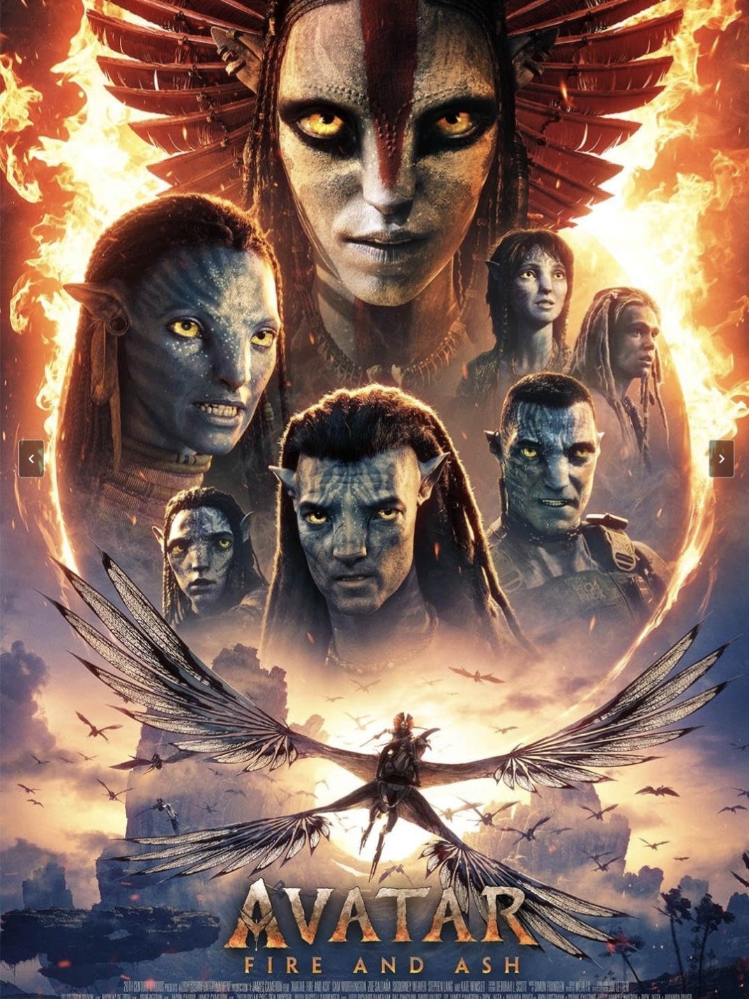 Sinopsis film Avatar 3 "Avatar: Fire and Ash", tantangan baru Sully dan Neytiri di gunung berapi. (Foto/Avatar.com)