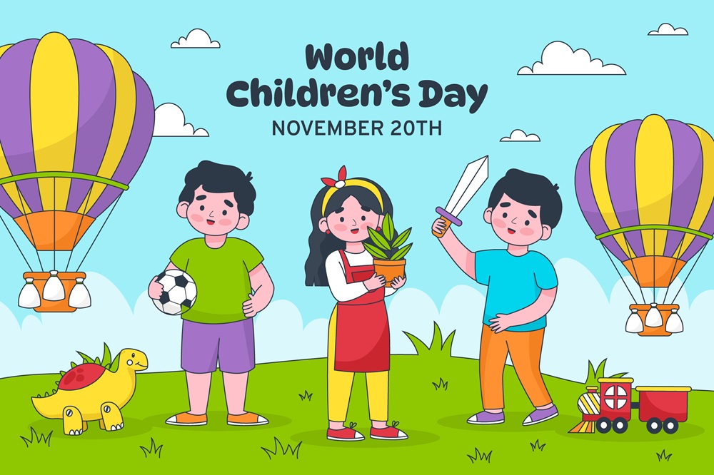 Ilustrasi hari anak sedunia. (Foto/freepik)