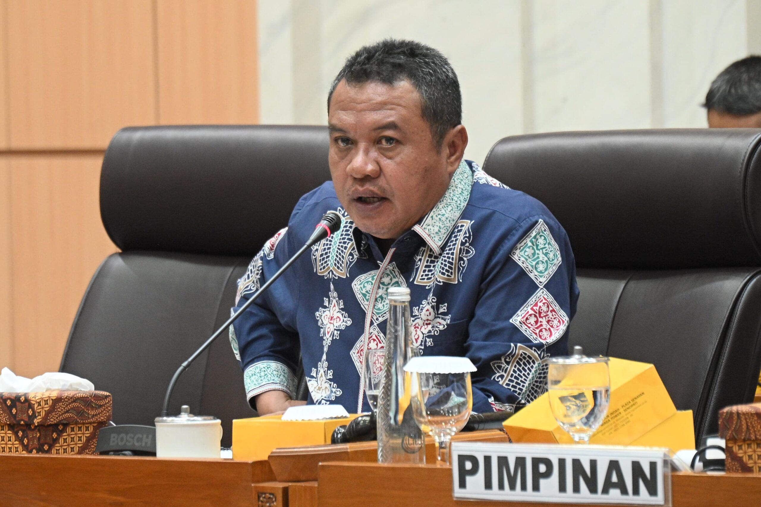 Wakil Ketua Komisi VII DPR RI Lamhot Sinaga rapat DPR. (BeritaNasional/dok Golkar)
