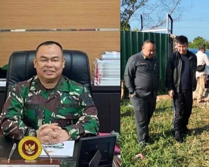 Jenderal TNI yang didga hadir dalam eksekusi lahan milik Jusuf Kalla. (Foto/ist)