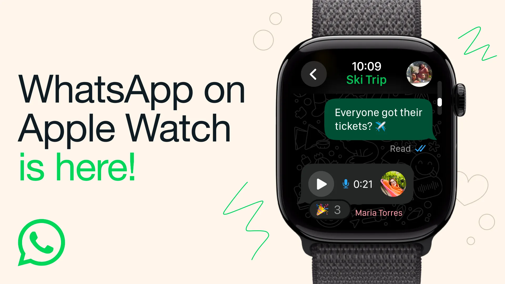 WhatsApp hadir di Apple Watch. (Foto/whatsapp.com)
