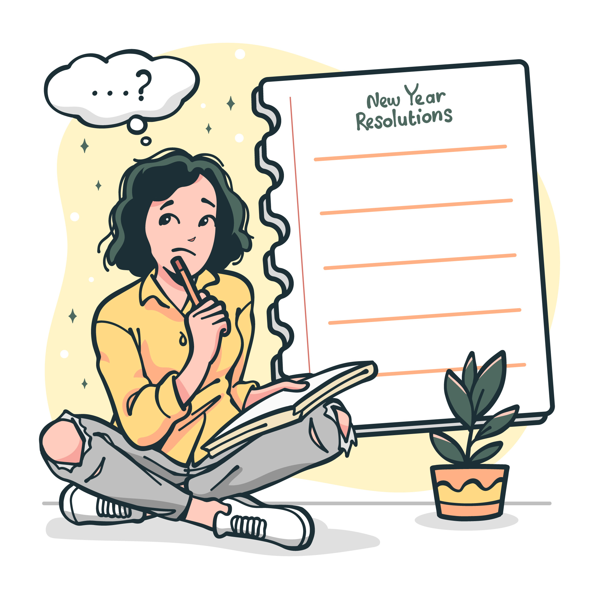 6 Langkah efektif menata hidup lebih terarah di tahun baru, hal kecil untuk perubahan besar-Resolusi tahun baru. (Foto/Freepik)
