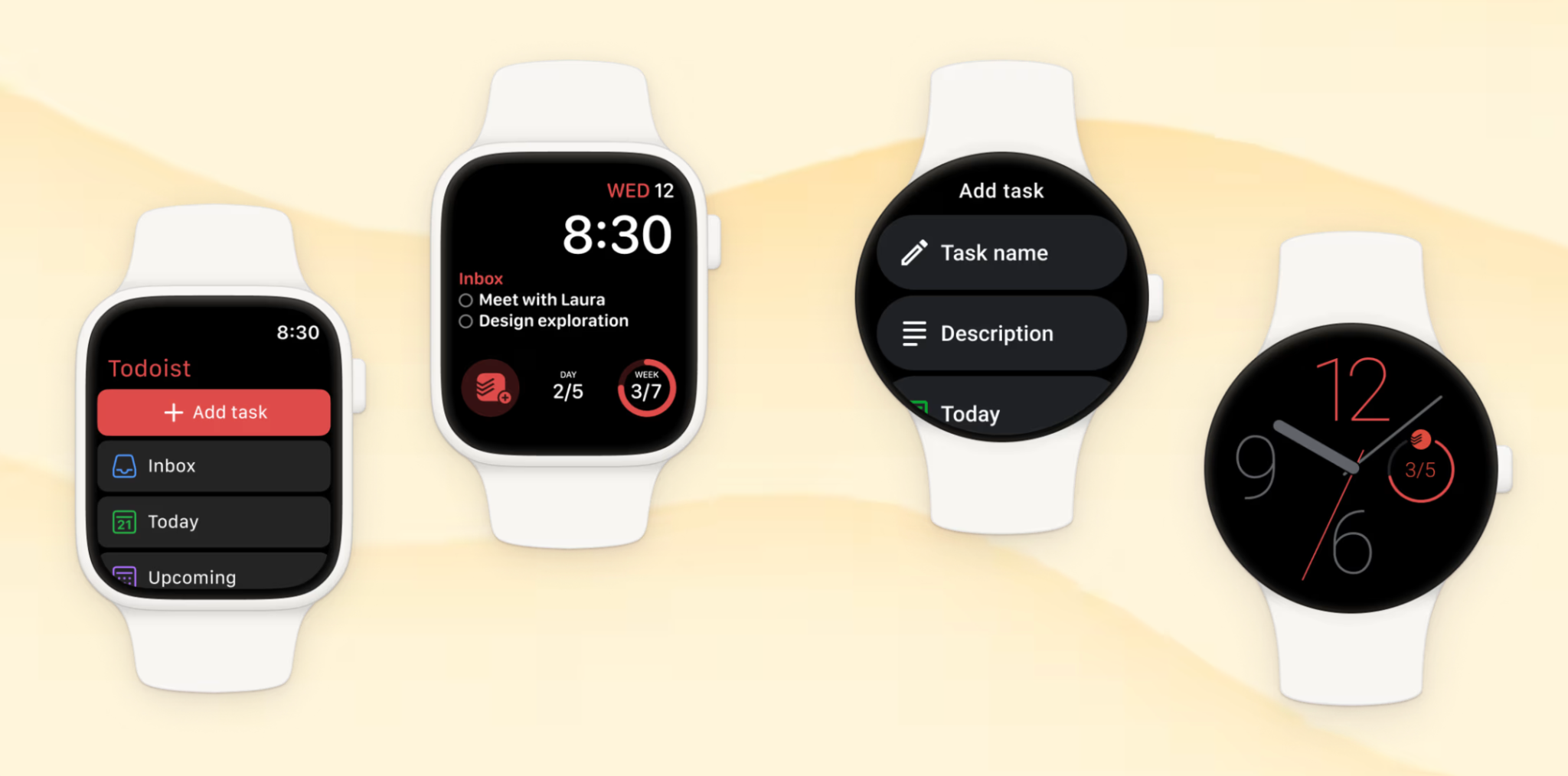Ilustrasi aplikasi Apple Watch. (Foto/Todoist)