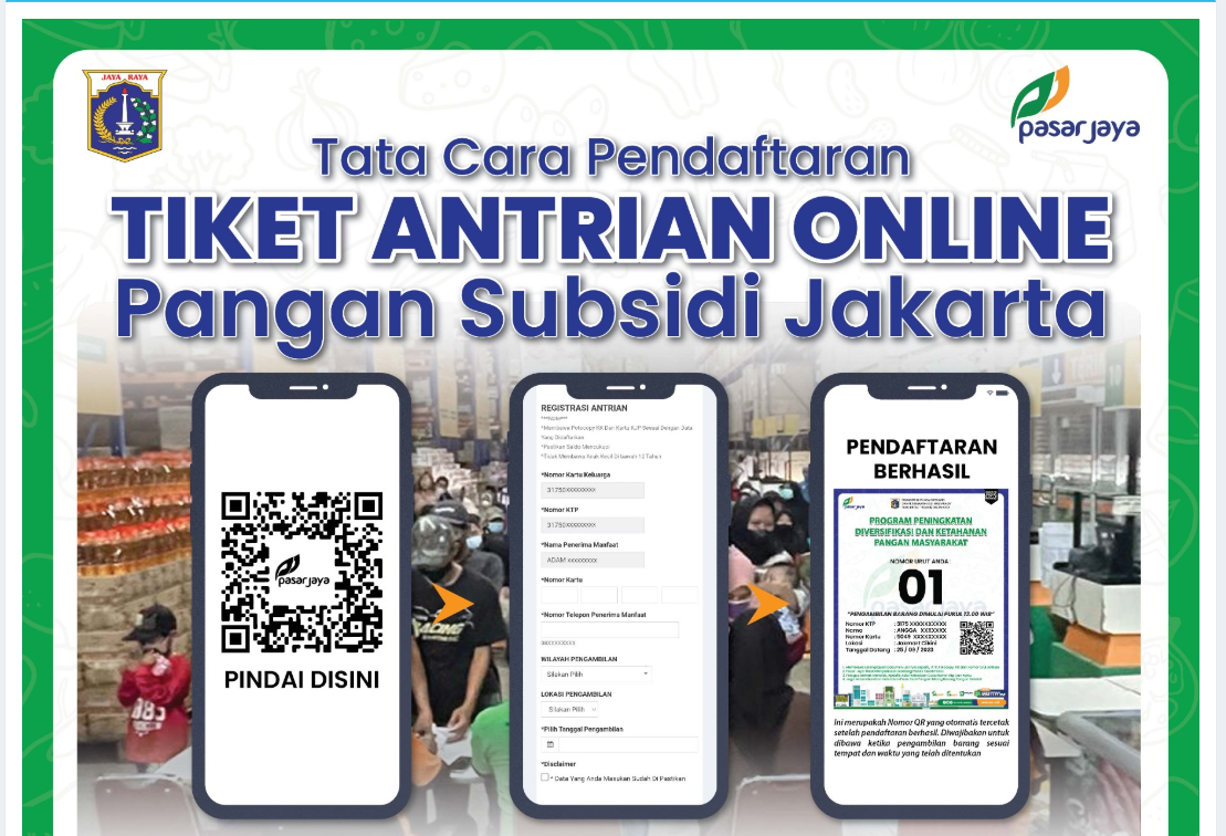 Akses Pangan Bersubsidi Kini Lewat Situs Resmi Pasar Jaya. (Foto/Dok Pasar Jaya)