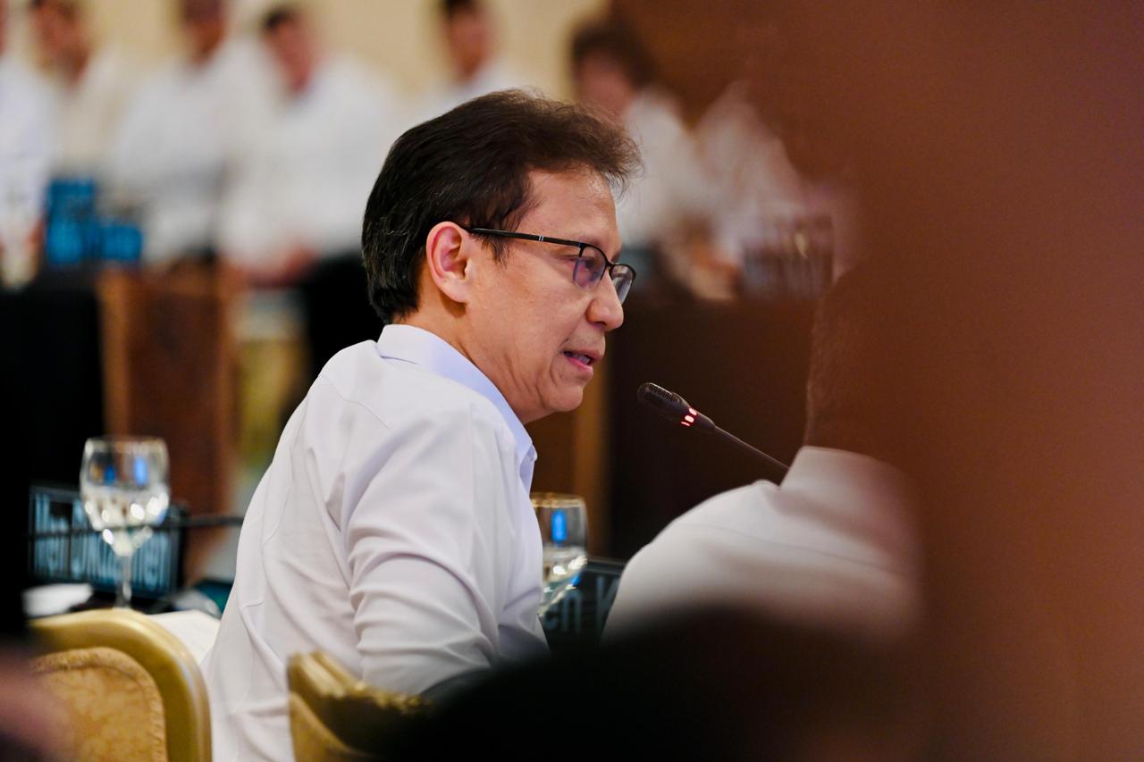 Menteri Kesehatan Budi Gunadi Sadikin saat Sidang Kabinet Paripurna di Istana Merdeka Jakarta. (BeritaNasional/Setpres)