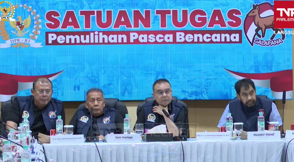 Wakil Ketua DPR RI Sufmi Dasco Ahmad (Foto/YouTube TV Parlemen).