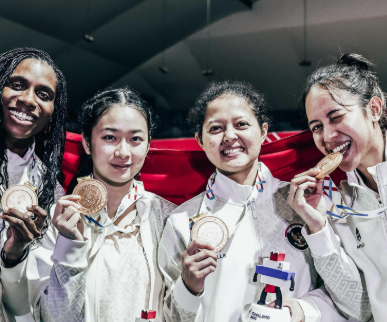 Dulang 13 emas dan 20 perak, Timnas Indonesia turun ke urutan 3 Sea Games 2025 di Thailand-Tim basket putri raih emas. (BeritaNasional/Instagram Perbasi)