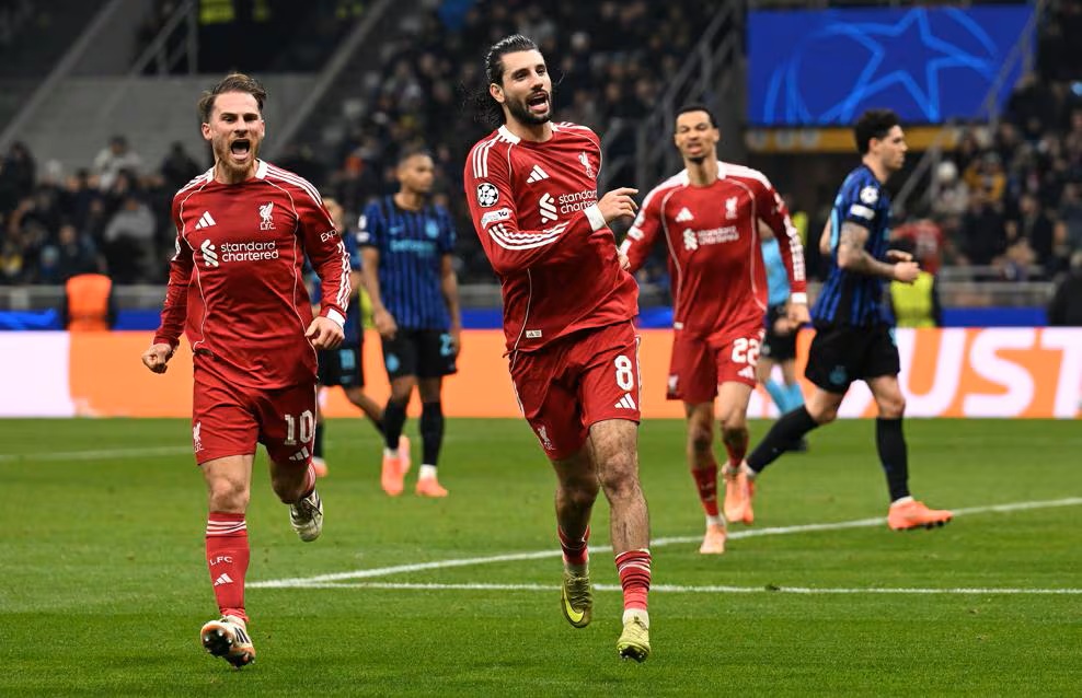 Pertandingan Inter Milan vs Liverpool di Liga Champions. (Foto/uefa.com)