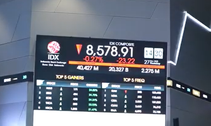 Ilustrasi IHSG hari ini. (Foto/IDX)
