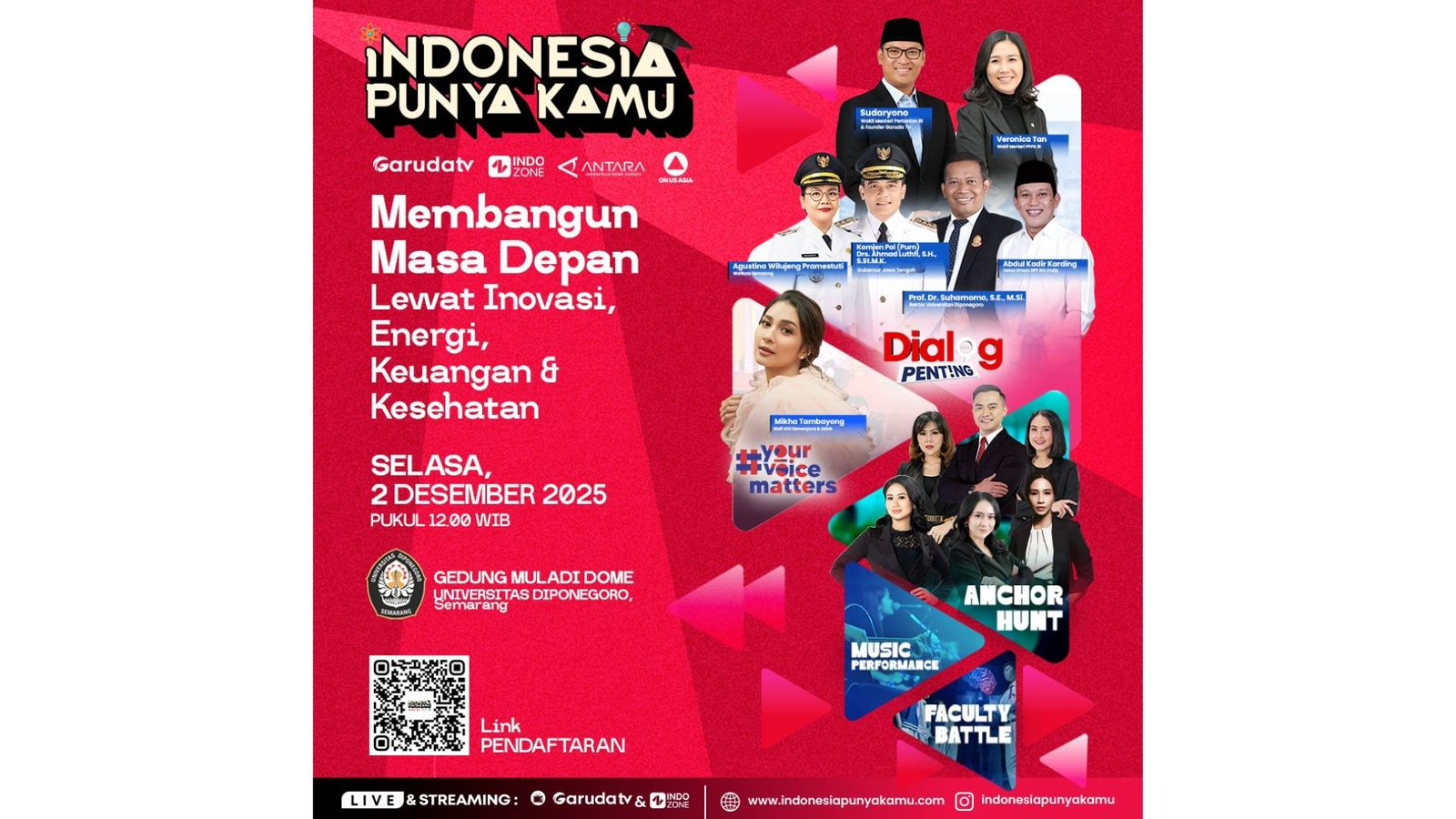 Indonesia Punya Kamu Dorong Generasi Muda Upgrade Diri Menuju Masa Depan yang Tangguh. (Foto/Dok Garuda TV)
