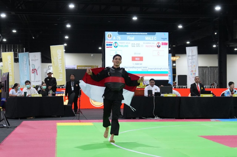 Atlet cabor pencak silat berlaga di SEA Games Thailand 2025. (Foto/Kemenpora)