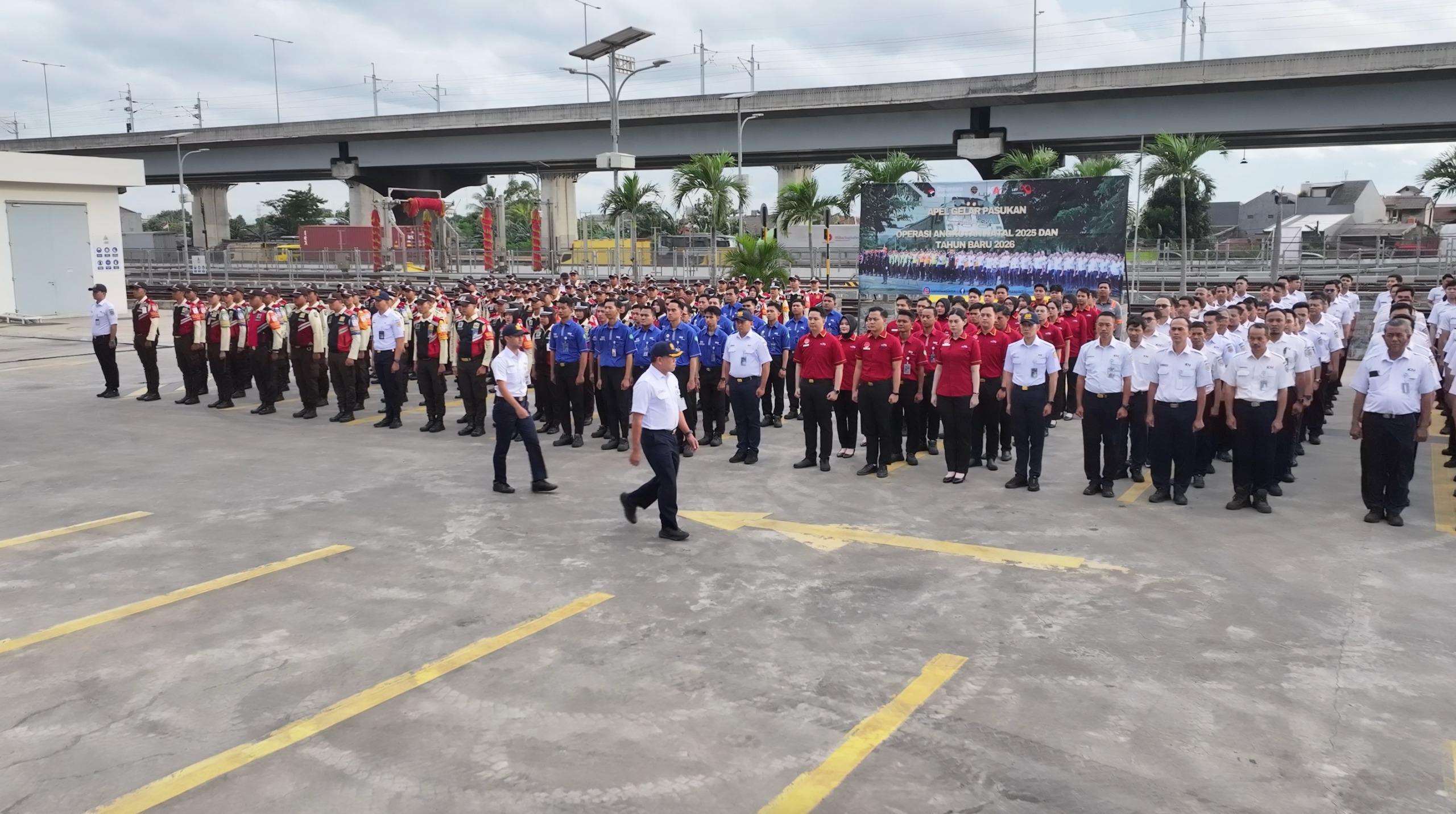 KAI siagakan personel jelang Nataru. (BeritaNasional/dok LRT)