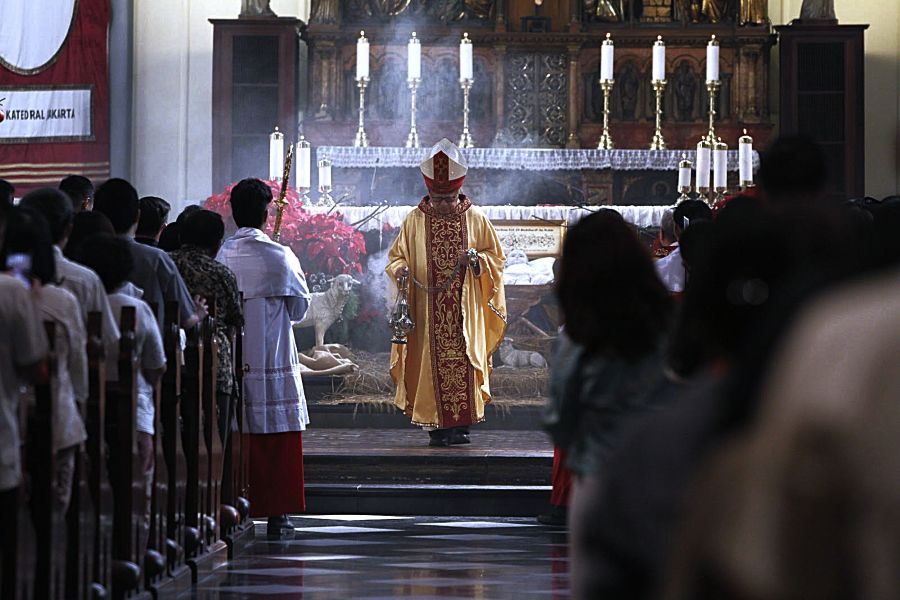 Uskup Agung Jakarta Ignatius Kardinal Suharyo. (Beritanasional/Panji Septo)