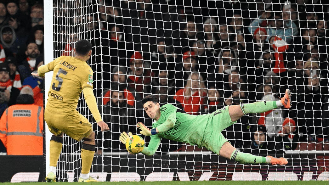 Kepa Jadi Pahlawan, Arsenal Singkirkan Crystal Palace dan Lolos ke Semifinal Carabao Cup. (Foto/Arsenal)